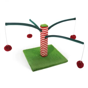 PREVUE PET BOUNCY ELF SCRATCHER WITH TOYS