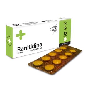 Ranitidina John Martin 10 Comprimidos   Tratamiento para Acidez y Gastritis