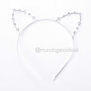 Diadema Gatuna con circones incrustados