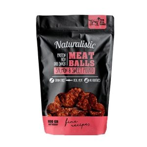 Snack Perro Naturalistic Albóndigas de Salmón con Camote 100 gr