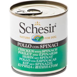 Alimento Húmedo para perro Schesir | Pollo Espinaca 285 gr