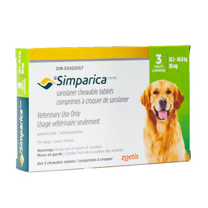 SIMPARICA 80 MG  Tableta Masticable Antipulgas