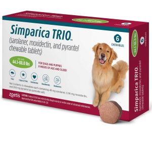 SIMPARICA TRIO BLUE 24 MG 1 Tableta Masticable Antipulgas