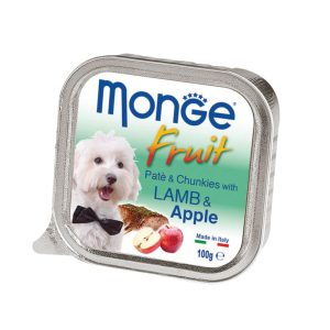 Monge fruit cordero y manzana (100gr)