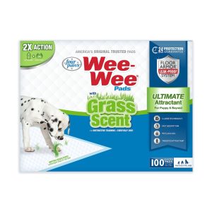 Four Paws WeeWee Pads With Grass Scent (100 unid)