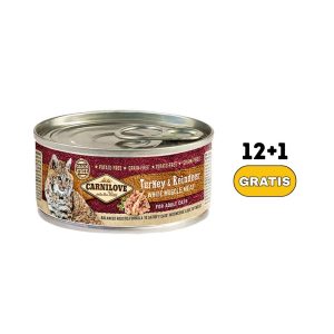 Carnilove turkey & reindeer for adult cats (100gr)