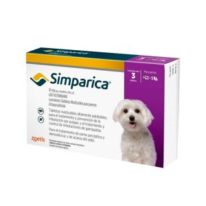 Simparica 10 mg x 3 tab (2.5 a 5kg)