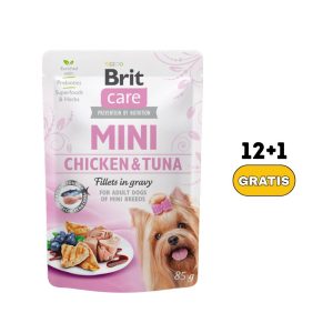 Brit Care Mini Chicken & Tuna Fillets Pouch (85gr)